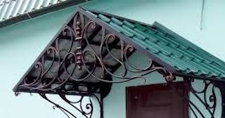 Козырьки из металлочерепицы от 1782 рублей в Перми - НавесыПрм